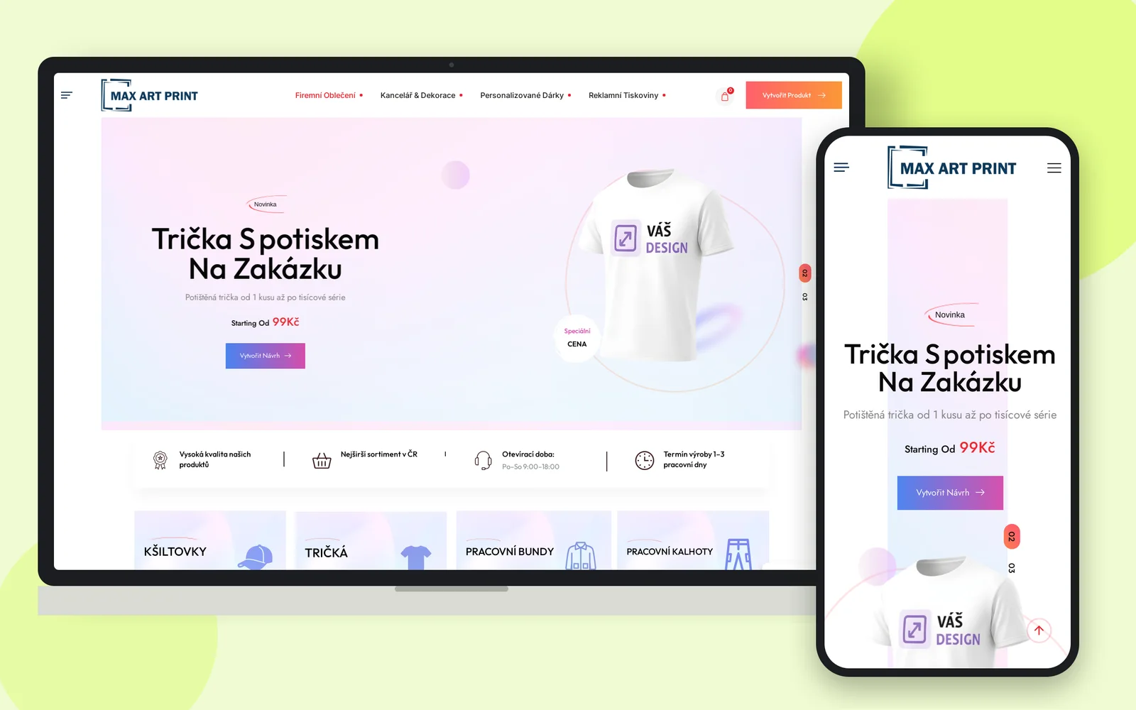 Інтернет-магазин Max Art Print на ноутбуці та смартфоні