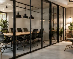 Сучасна переговорна кімната в офісі